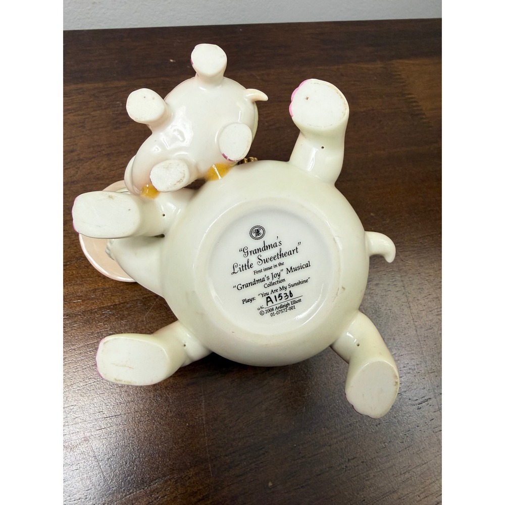 Ardleigh Elliott Grandmas Little Sweetheart Musical Turtle Trinket Box 2008 - Picture 4 of 4